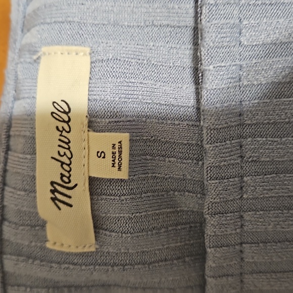 Madewell Ribbed Square-Neck Long-Sleeve Tee SIZE Small - Picture 4 of 4